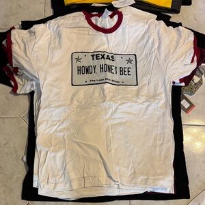 Texas Honey Bees White and Red Strut Your Honey Pots Tee Shirt